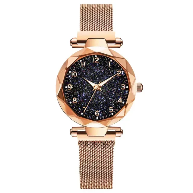 

smvp Women Watches Mesh Belt Magnetic Starry Sky Female Clock Quartz Wristwatch Fashion Ladies Wrist Watch relogio feminino