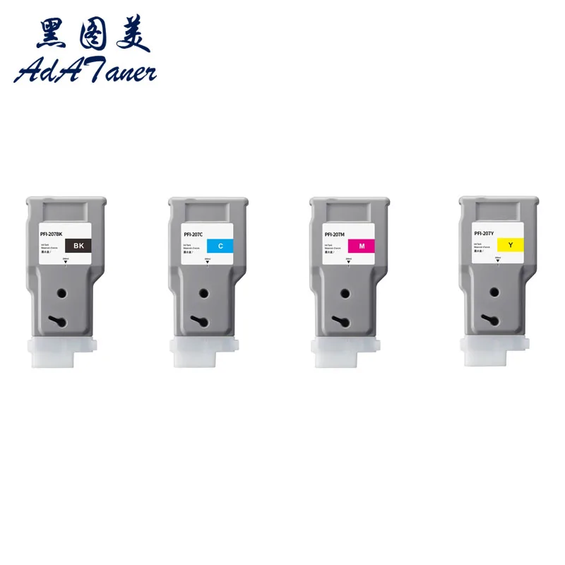 PFI-207 MBK PFI207 PFI 207 Premium Color Compatible InkJet Ink Cartridge For Canon IPF 680 685 780 785 IPF680 IPF780 Printer