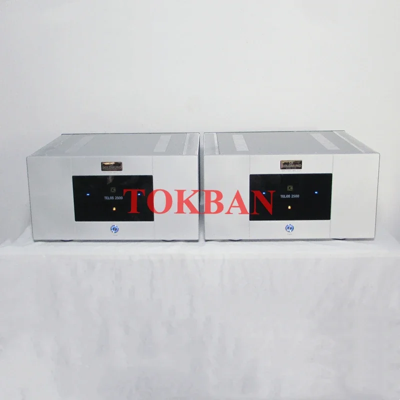 Tokban 1 Pair Goldmund Telos 2500 Mono Power Amplifier 500w High-power Class AB Amp Fully Balanced XLR HIFI Amplifier Audio