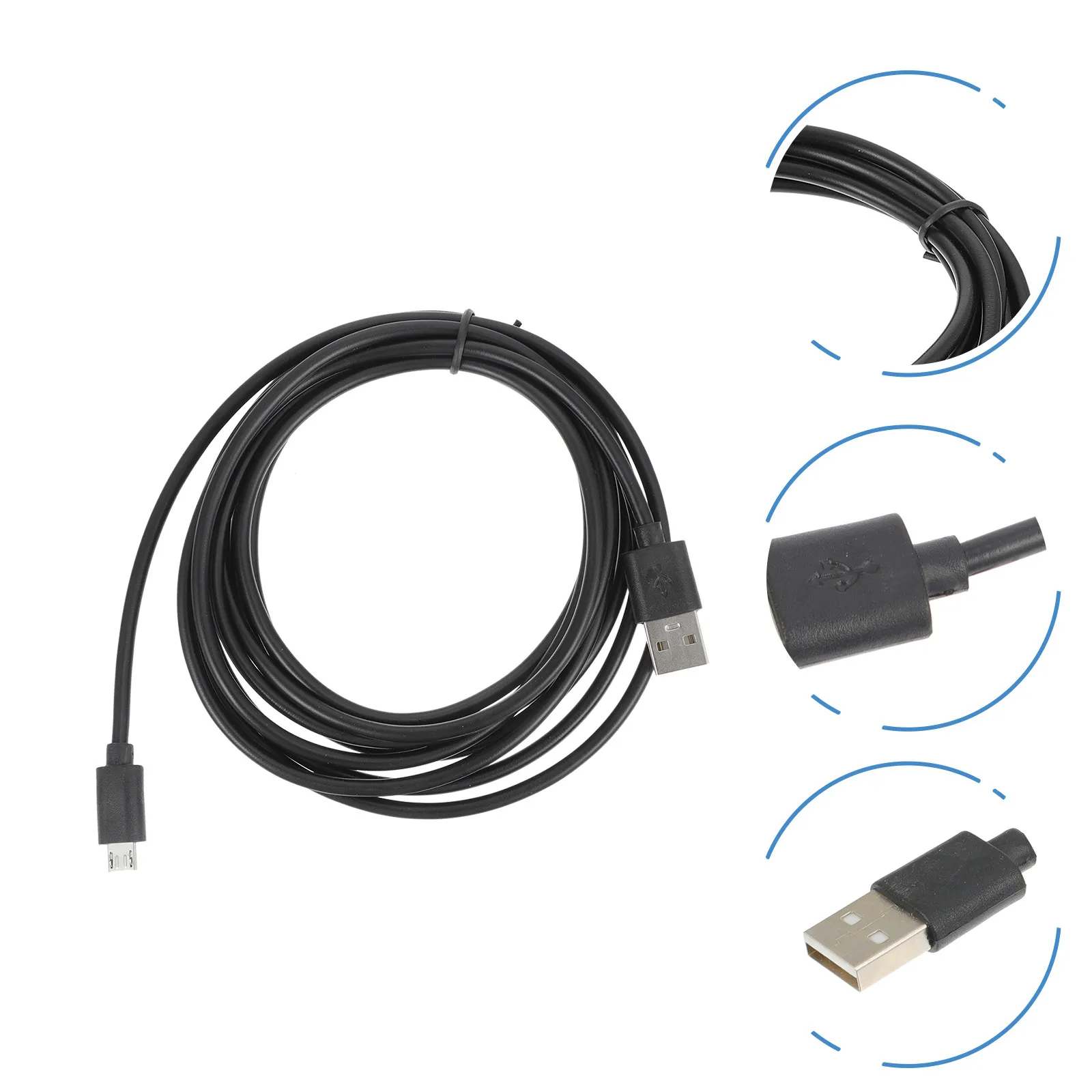 

2Pcs Data Cable Long Universal USB 2.0 Charging Cable High Conductivity Copper Core for Game Machine One