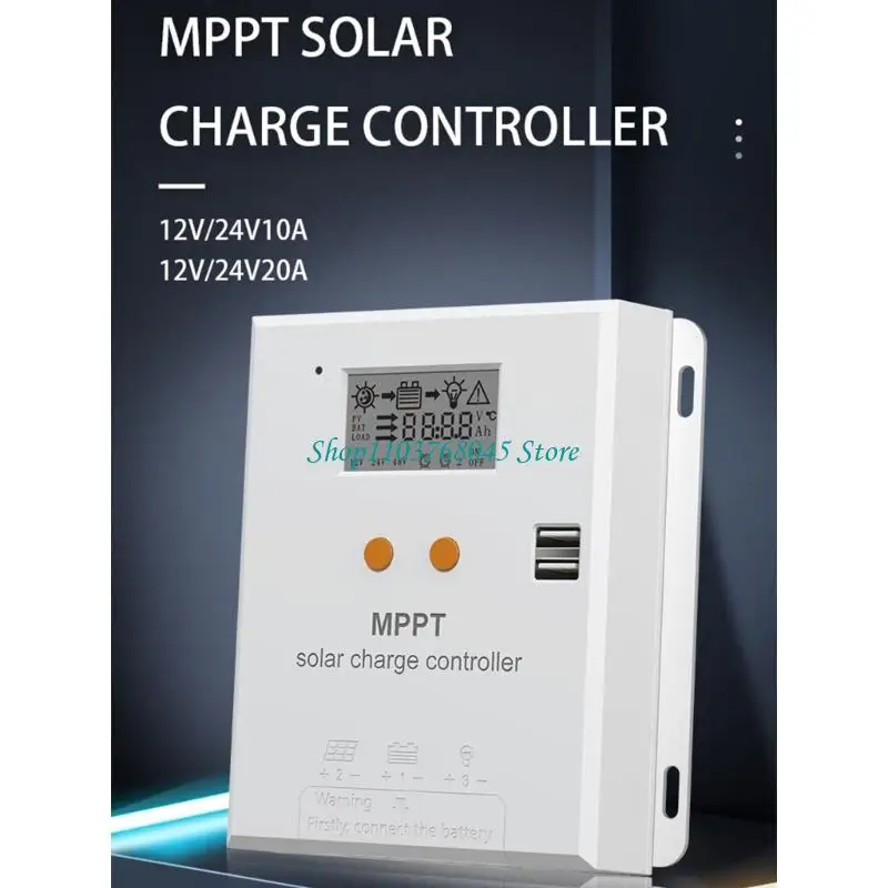 R53F 12V/24V Auto Switching MPPT Solar Controllers 3 Stage Charging Overcurrent Defense Waterproof for Outdoor