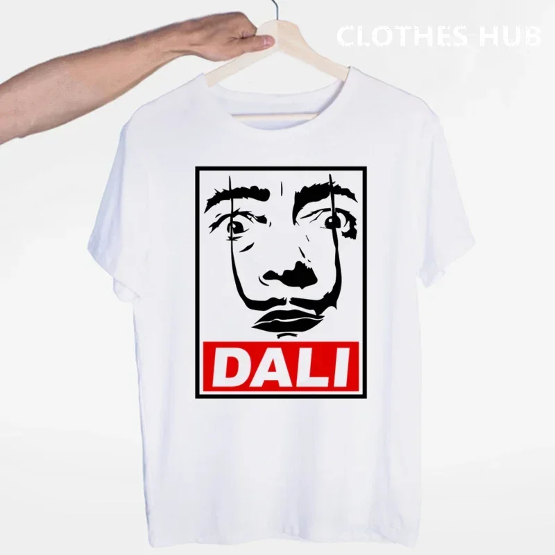 Salvadore Dali Tribute T-shirt O-Neck Short Sleeves Summer Casual Fashion Unisex Men And Women Tshirt