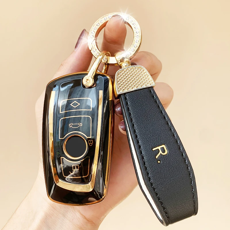 

Fashion TPU Car Remote Key Case Cover Shell For BMW 1 3 5 7 Series X1 X3 X4 X5 X6 X7 F10 F15 F16 F20 F30 F18 F25 M3 M4 Key chain