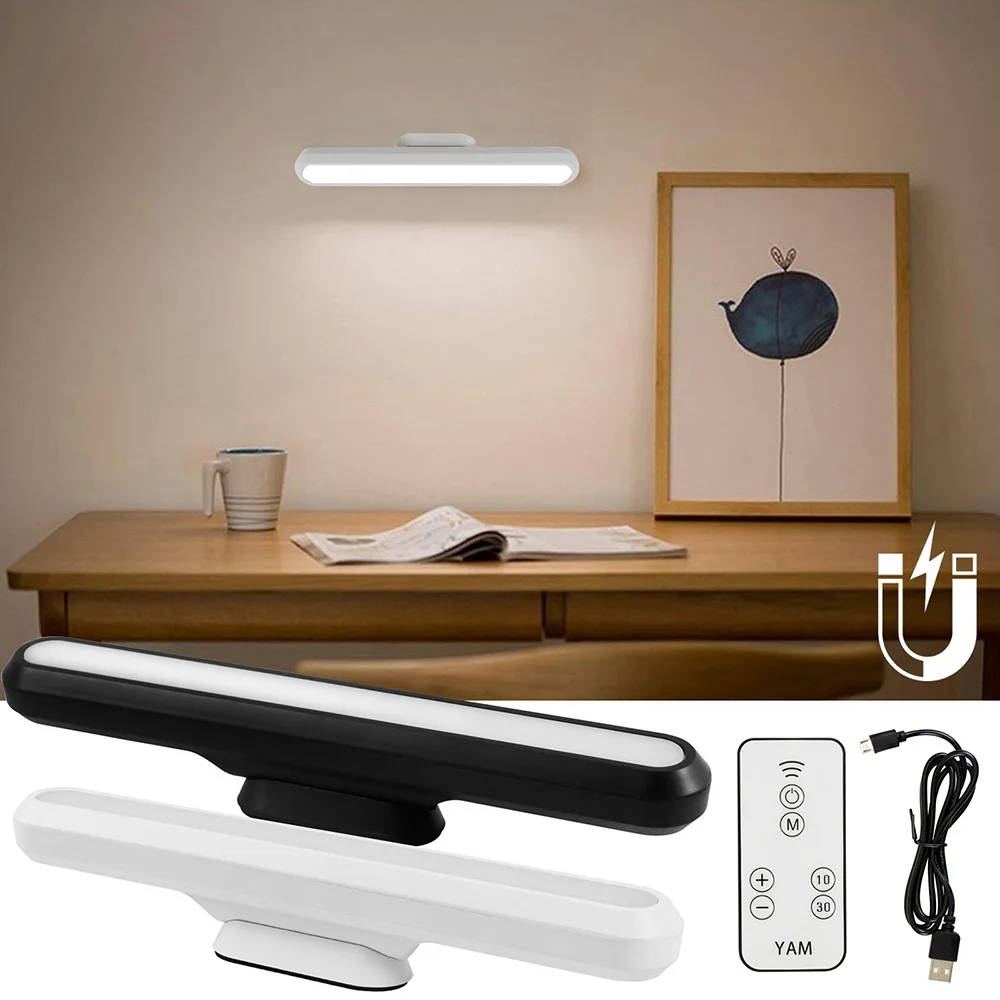 5W Rechargeable Under Cabinet Lights Dimmable Magnetic Closet Lights LED Desk Lamp Reading Light Bars Touch Control Night Lamp