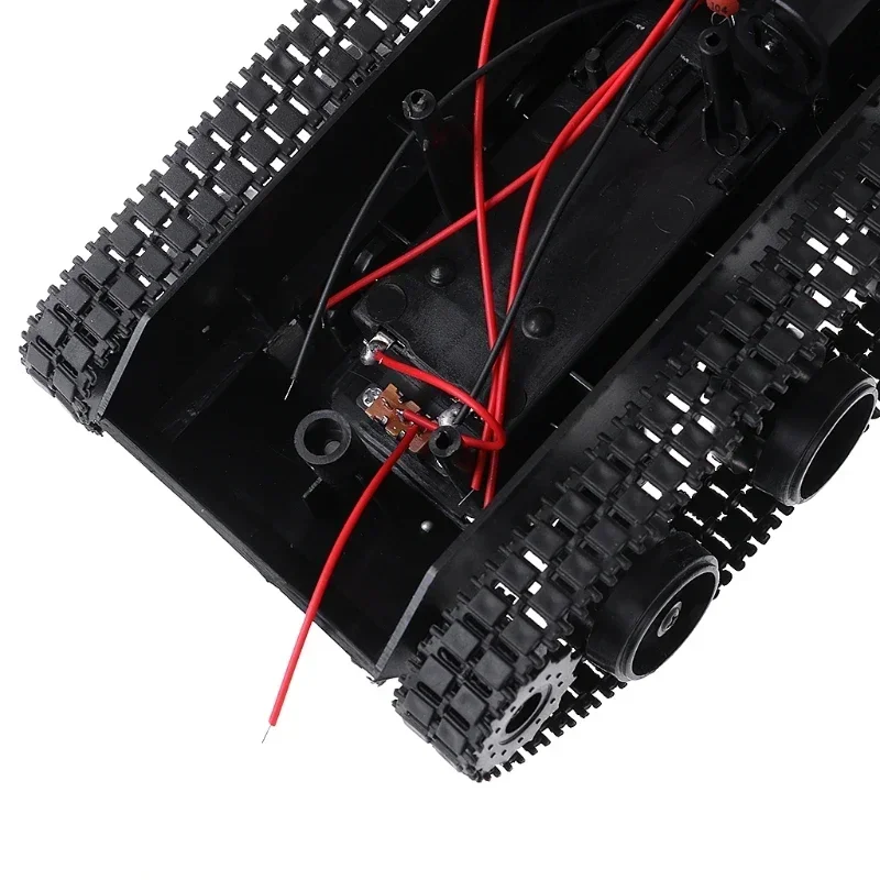 Rc Tank Smart Robot Tank Car Chassis Kit Rubber Track Crawler For Arduino 130 Motor Diy Robot Toys For Children