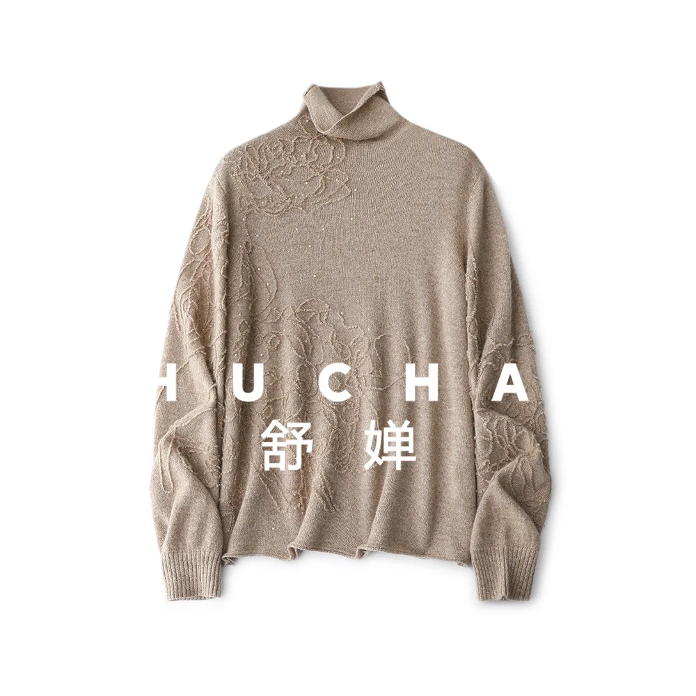 

Turtleneck Wool Cashmere Sweater Women Pullover Blusa De Frio Feminina Sueters De Mujer Long Sleeve Top