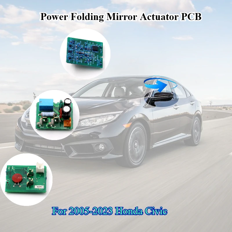 

AZGIANT for 2005-2023 Honda Civic Car Side Rearview Mirrors Folding Unit PCB Control Board Original Replace Repair Kits
