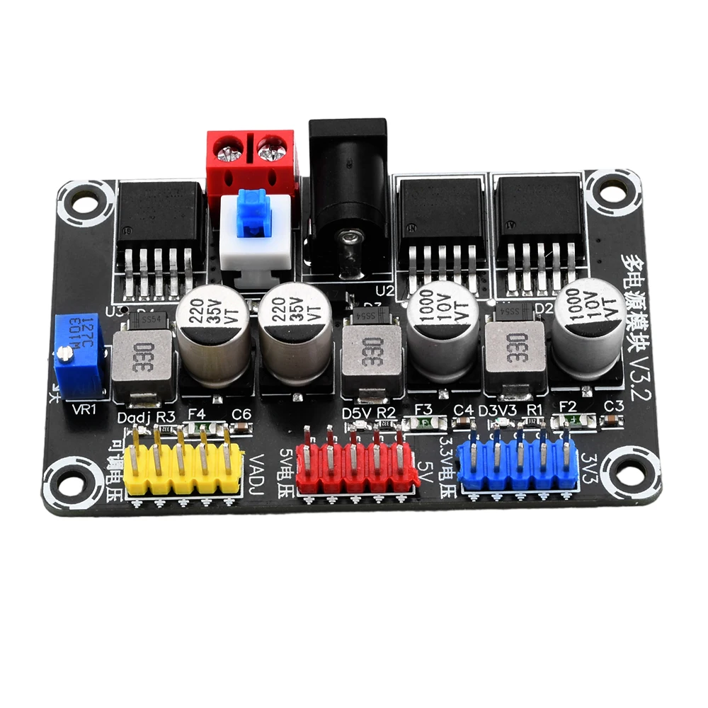 LM2596 Adjustable Step-Down Module 7-25V to 3.3V/5V Regulated Power Supply for Intelligent Vehicles Automotive Power Converter