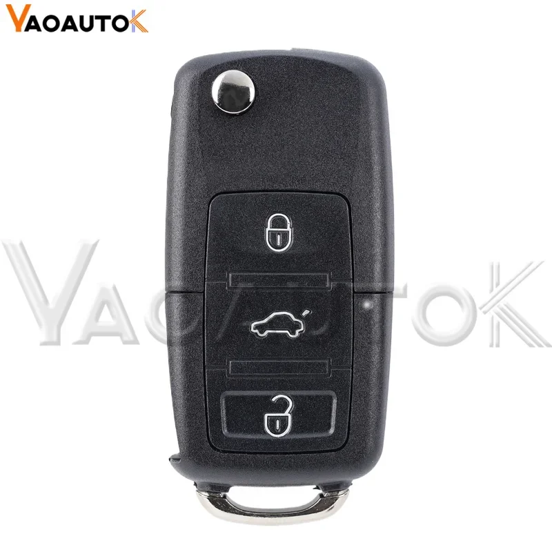 Remote Car Key Shell With HU66 New Folding Case Fob For VW Volkswagen Golf Mk6 Tiguan Passat CC SEAT Skoda Octavia 2/3/4 Buttons