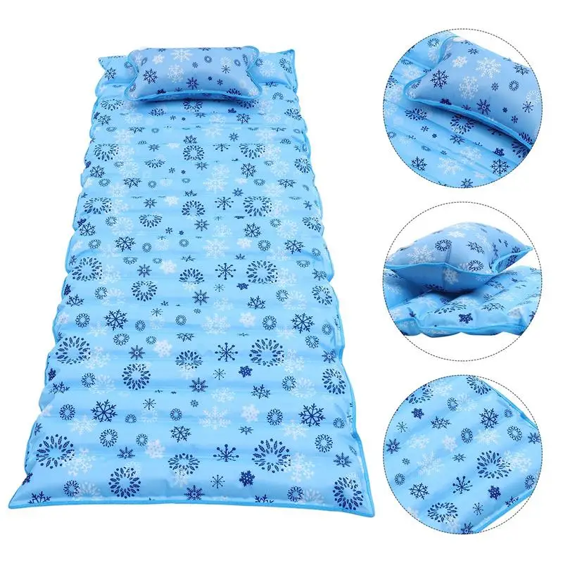 1 Set Summer Water Mattress Household Water Bed Cool Water Injection Ice Pad Hot Summer Water Injection Bed  Injection Cool Ice