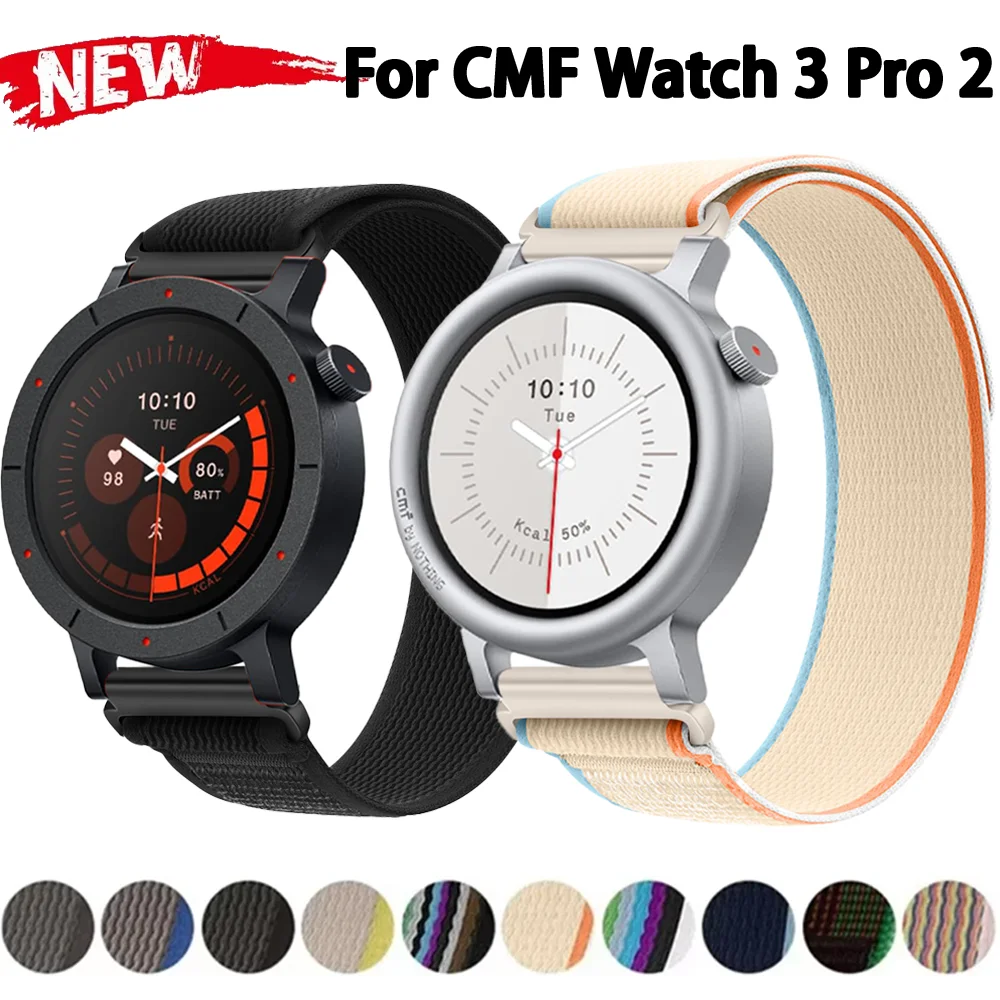 Pulseira de Nylon Trail de 20mm 22mm para Watch 3 Pro 2, Bracelete Esportivo para Suunto Vertical 2-1/Race 2-1, para COROS PACE 4-3-Pro