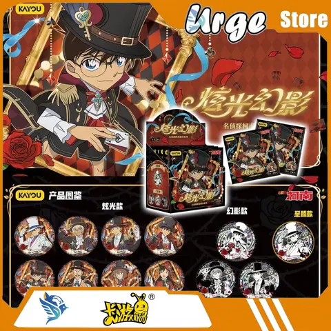 Kayou Detective Conan Dazzling Light Phantom Badge Series – Produits d'anime sous licence officielle – Badges en métal et épingles de broche – Cadeaux