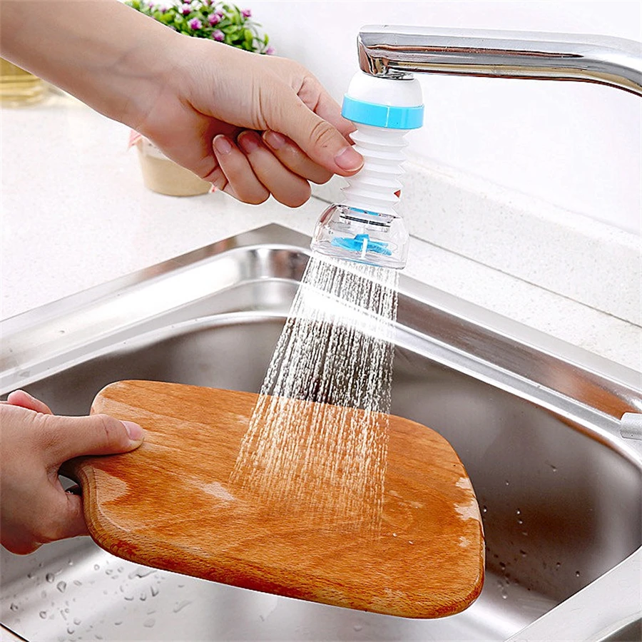 Kitchen Faucet Shower Head Can Move and Rotate 360° Faucet Filter Water-saving Filter Element Splash-proof Water-saving Device