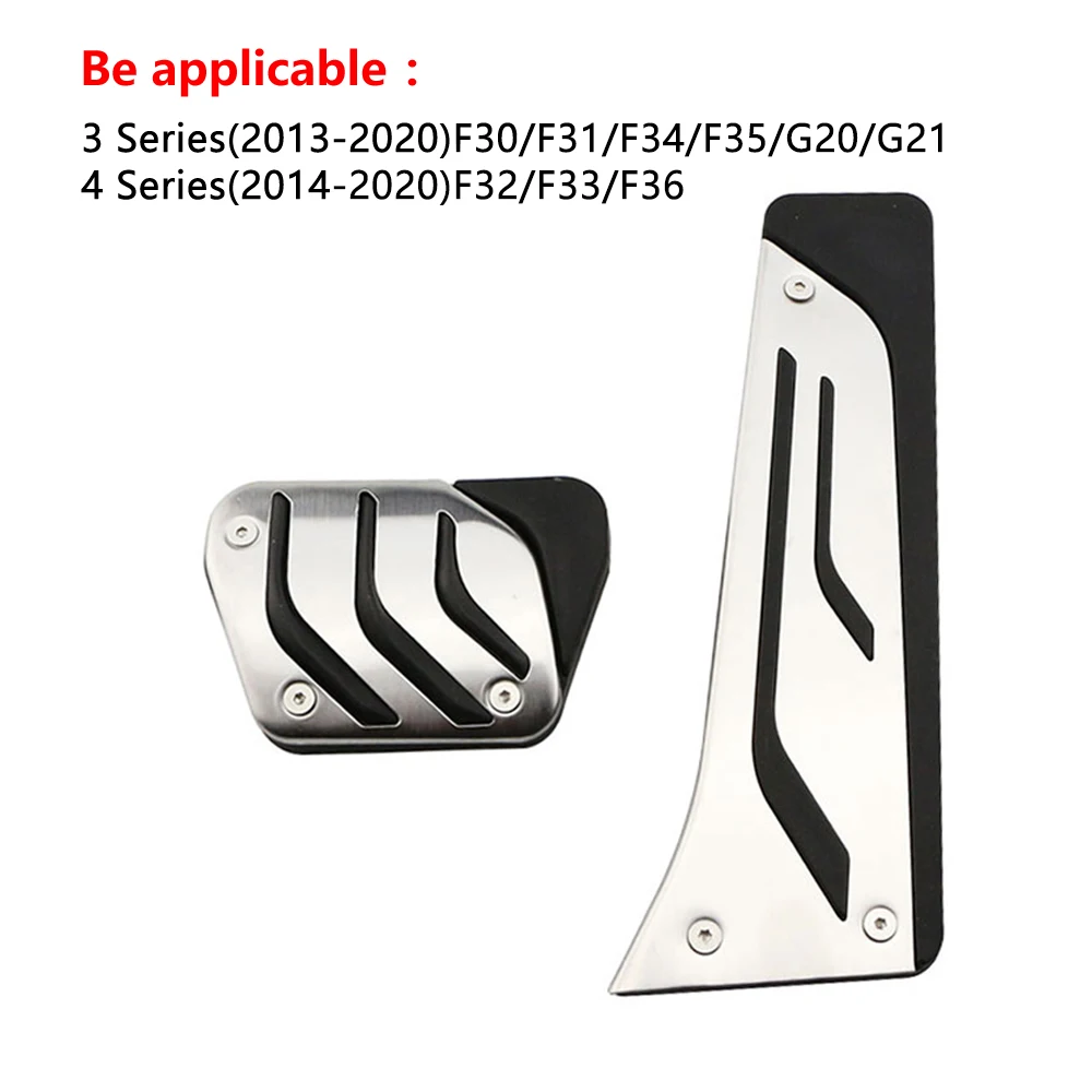 RHD Fußstütze Pedal Pad Abdeckung für BMW F20 F30 F31 316i 320i 328i 1 3 4 Serie Sport Gas Bremse Fuß Pedal Abdeckung Rest Pedale Kit – Detail 6