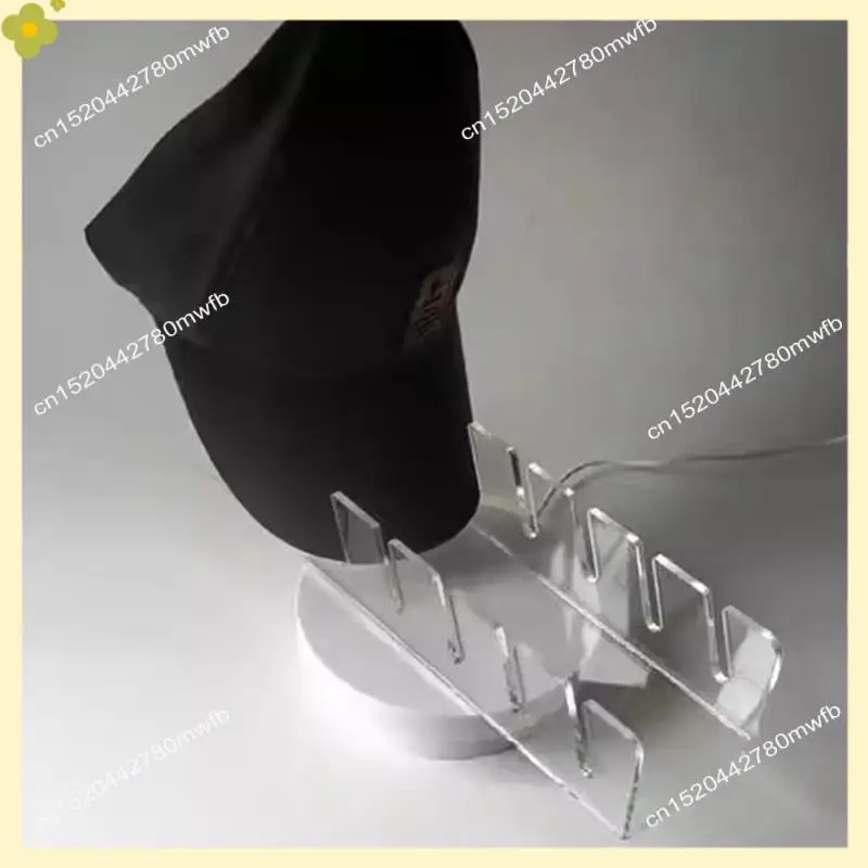 

LDHL 2 шт. подставка для шляп для бейсболок, органайзер для шляп, акриловая подставка для шляп для 7 бейсболок, держатель для шляп