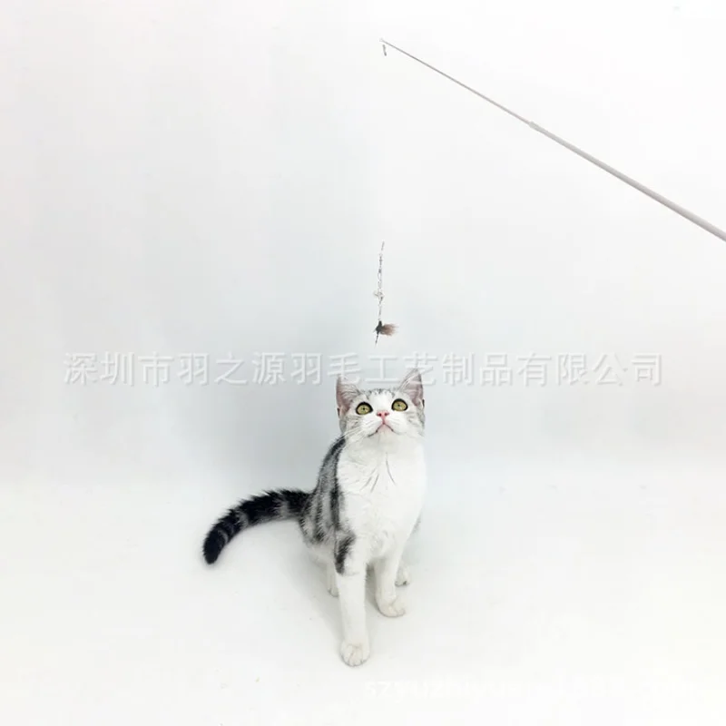 Cat simulation insect replacement series new products are on the shelves super long three-section telescopic belt bell