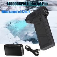 Electric Air Duster Blower Mini Turbo Jet Fan Handheld Brushless Motor 140000 RPM for Cleaning PC&Keyboard Car and Home