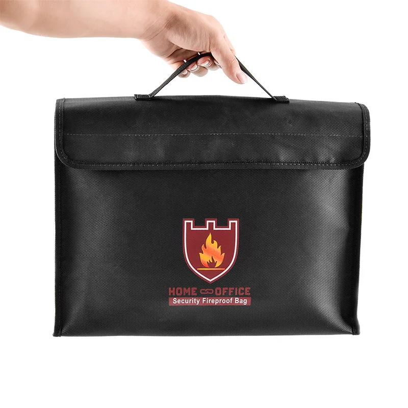 Waterproof, fireproof and explosion-proof bag, file bag, storage bag, laptop fireproof safety bag, oblique span bag 38 * 28 * 7.
