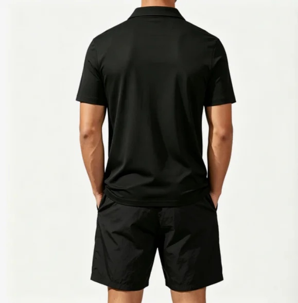 Men's Short-Sleeved Polo Shirt Set, Retro Season Reading Series, Pre-Ordered for Christmas Book Club, Suitable for Daily Wear and Outdoor Activities. Breathable, Soft, and Machine Washable. view 2
