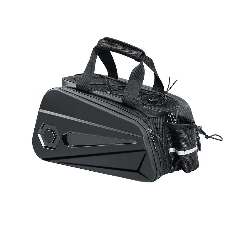 

Bicycle hard shell rear shelf bag Bicycle large capacity waterproof bag