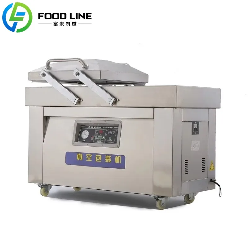 

Automatic Food Double Chamber Vacuum Sealing Machine for Food Preservation With Gas Flushing Factory Price