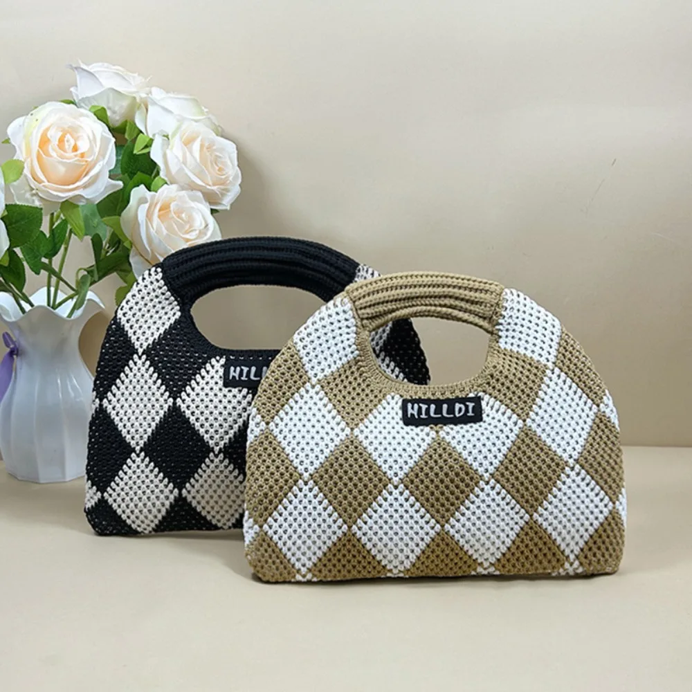 

Новая простая однотонная сумка для пельменей, модная вязаная сумка для знаменитостей в Интернете, нишевая женская сумка