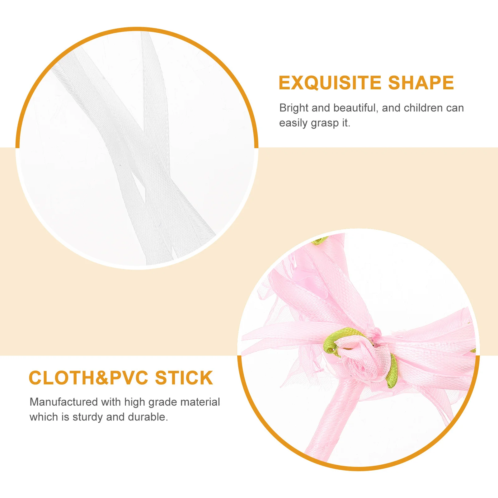 

4Pcs Heart Fairy Wands Girls Cosplay Favor Fun Party Decor Birthday Present Dress Up Fairy Cosplay Multi-Use Party Decor