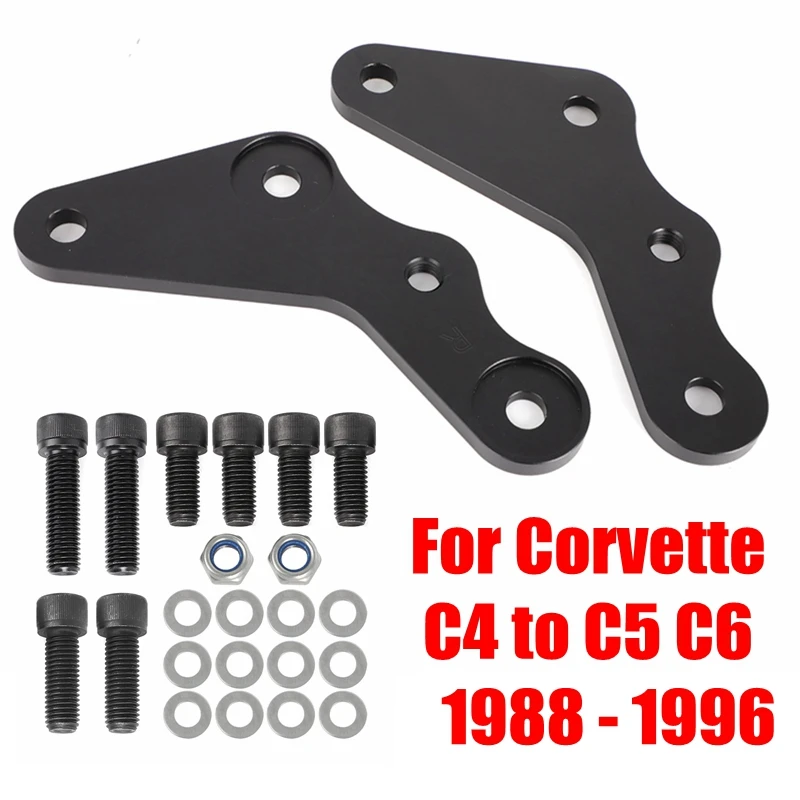 Brake Adapter Conversion Bracket Kit For Chevrolet Corvette C4 to C5 C6 1988 1989 1990 1991 1992 1993 1994 1995 1996