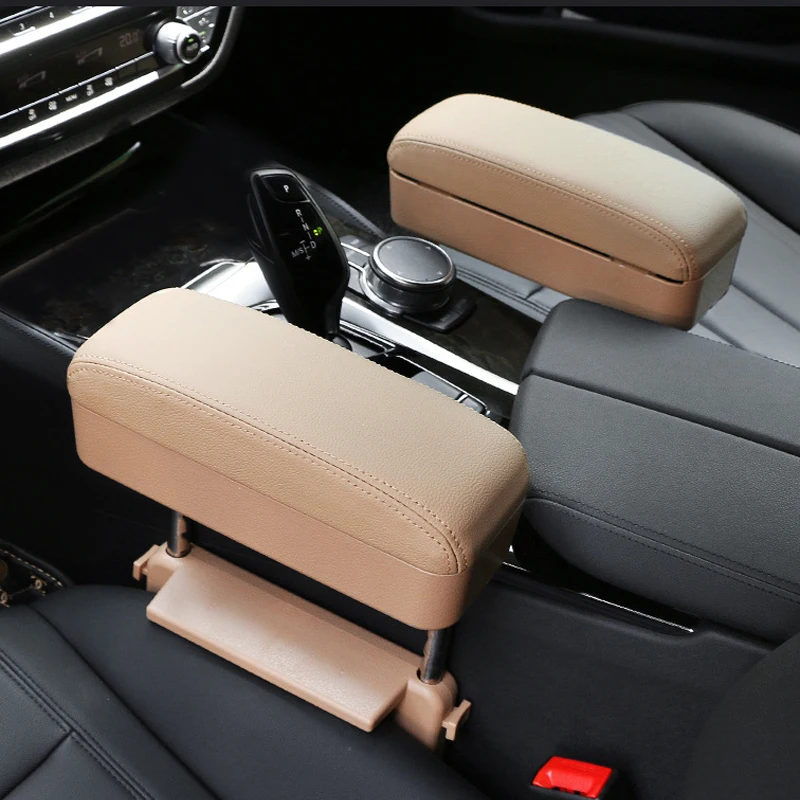 Car Adjustable Armrest Box Elbow Support Car Center Console Car Storage Box Auto Seat Gap Organizer Phone Holder Arm Rest