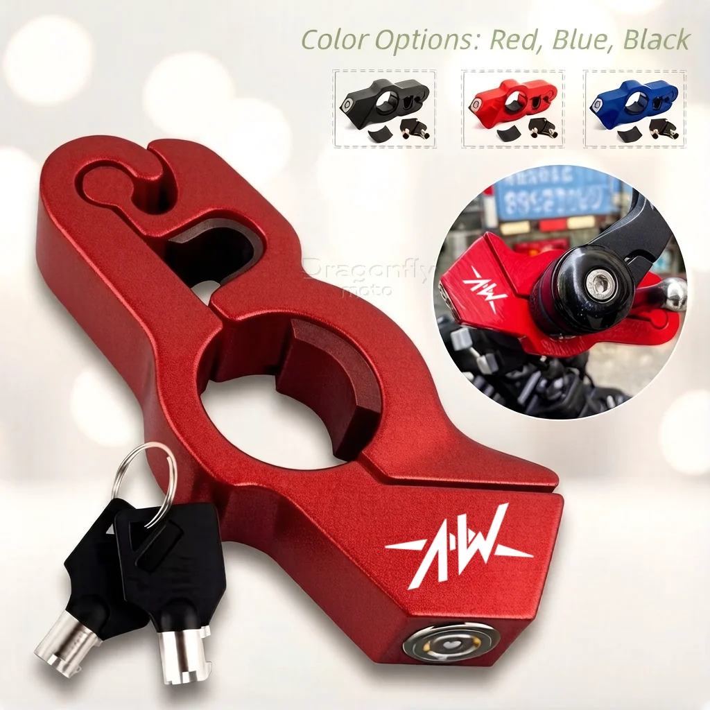 

For MV Agusta 675 800 Brutale 800 1000 Turismo Veloce RC Motorcycle & Bicycle Handlebar Lock Heavy Duty Steel Anti-Theft Lock