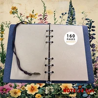 Retro Garden Wild Flower Notebook Colorful Botanical Art Print Journal Portable Notepad Office School Supplies Birthday Gift 6