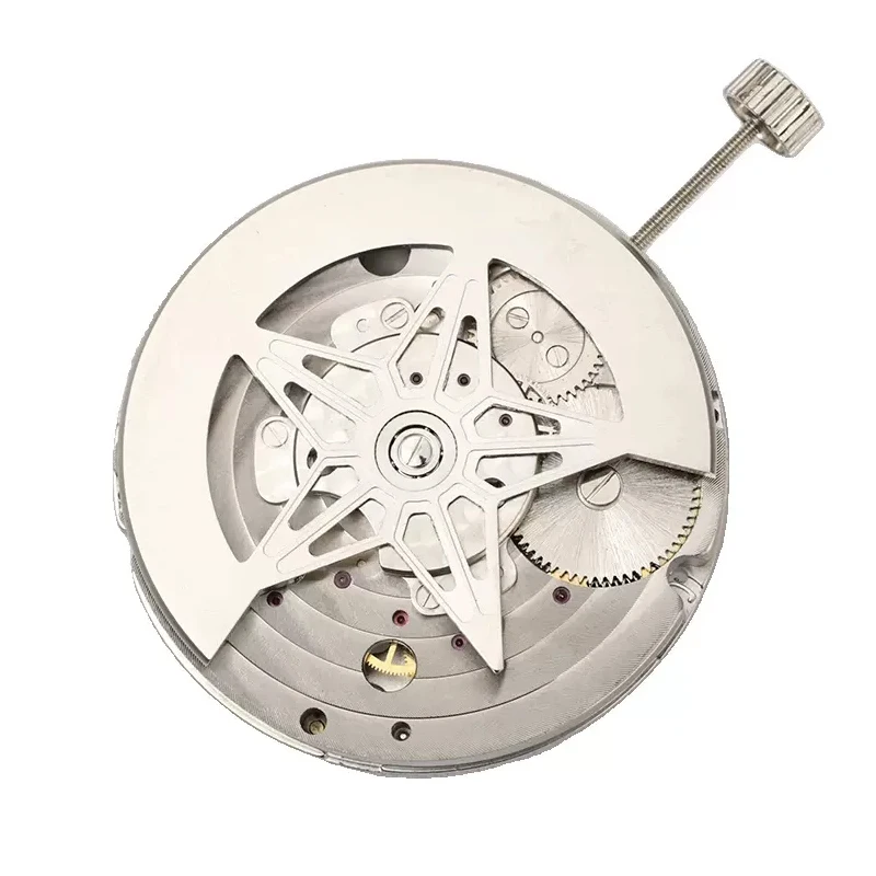 center balance wheel hollow automatic mechanical movement, multifunctional, multi needle, star and moon phases