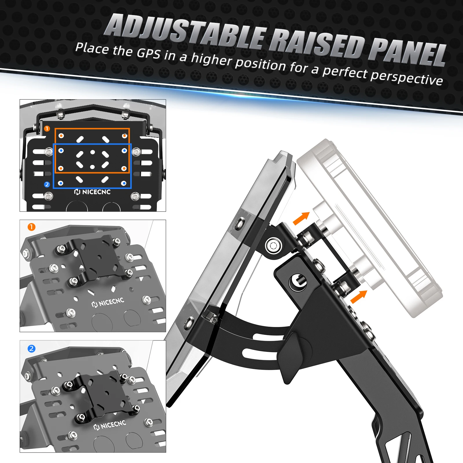 For Honda CRF300L 2021-2023 GPS Mount Bracket Mini Fairing Kit XR650L 1993-2024 CRF250R CRF450R CRF450X CRF450RX CR125R CR250R - Image 4