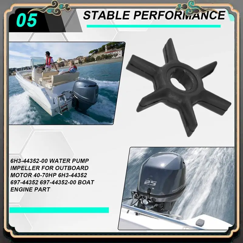 

M45K-47-42038 Outboard Water Pump Impeller For Mercury Outboard Engine 47-42038-2 47-42038Q02