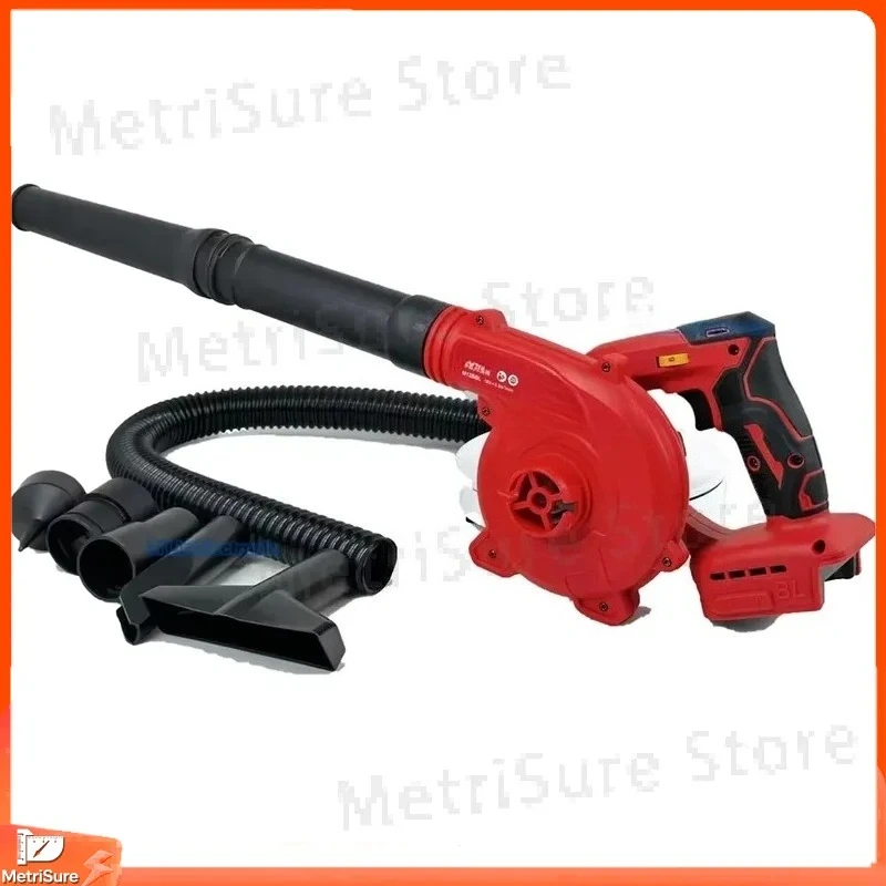 6 Speed Adjustable Wind Hair Dryer Multifunctional Leaf Blower Inflator with Multiple Nozzles 18V Lithium Battery Powered Air