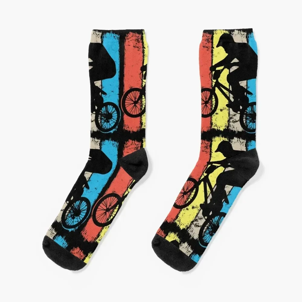 Colorful Bmx Apparel | Retro Bmx Bike Old School Socks kawaii summer Socks Ladies Men's