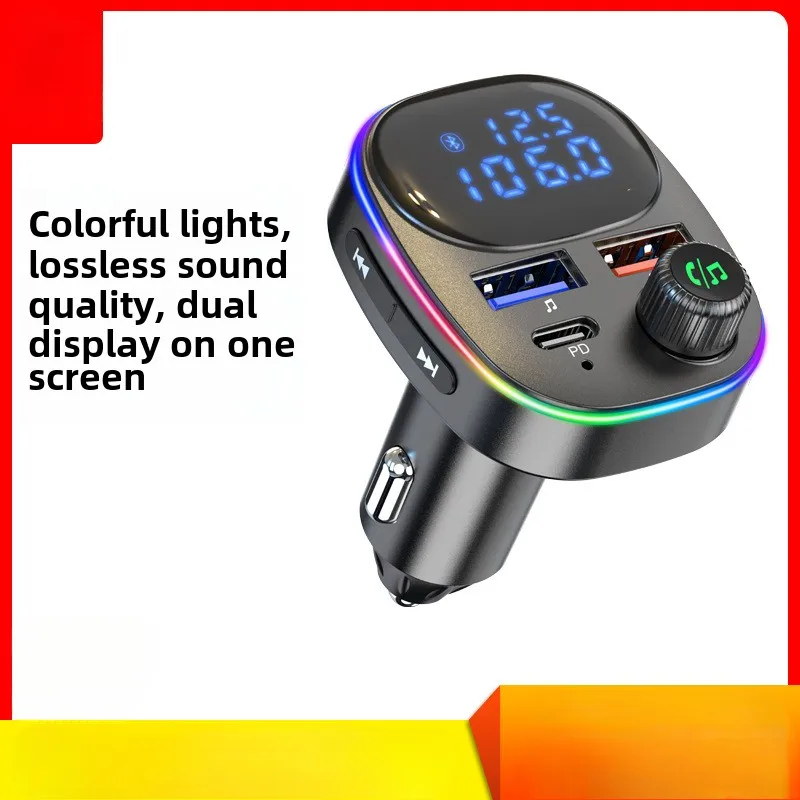 

New PD Fast Charging Car Bluetooth Mp3 Car Mp3 Player FM Transmitter U Disk TF Card Lossless BC82