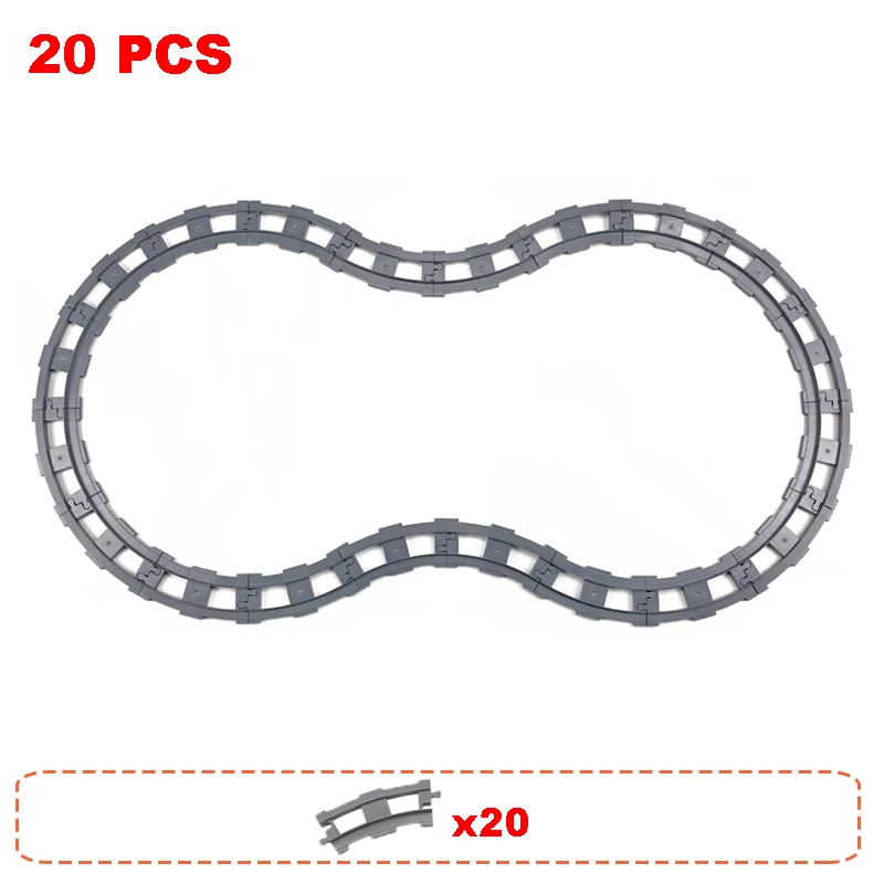 Große Gebäude Block Track Set Elektrische Intelligente Lokomotive Eisenbahn Duplo Zug Kinder Bildung Programmierung Zusammengebautes Spielzeug