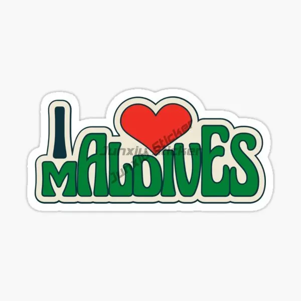 The Republic of Maldives Flag Emblem Car Stickers Vinyl Self Adhesive Decal Motorcycle Car External Decorative Decal