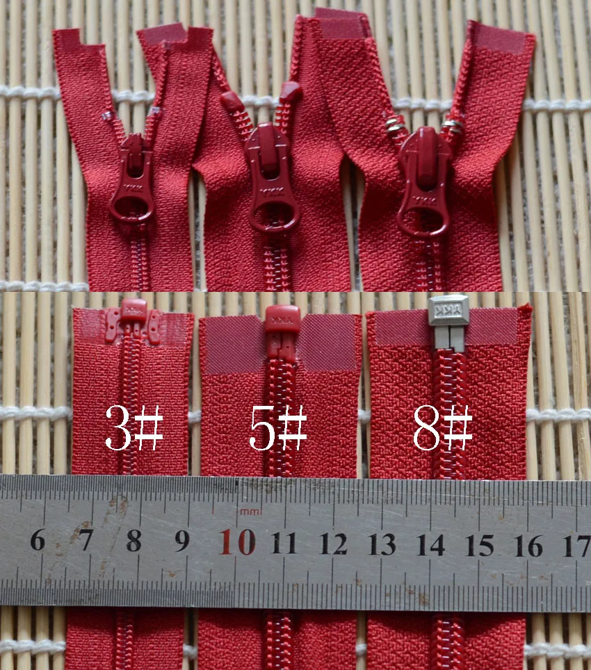 2pcs/Lot 5# 50 To 80cm Vintage YKK Metal Zipper Single Open Leather Jacket Down Coat Repair Tailor Sewing Accessory