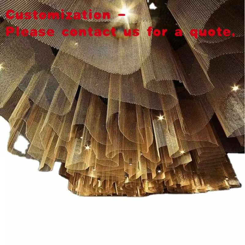 

Декоративная алюминиевая металлическая декоративная проволока для камина, изогнутая сетчатая цепочка, навесная стена, архитектурная капля, сталь