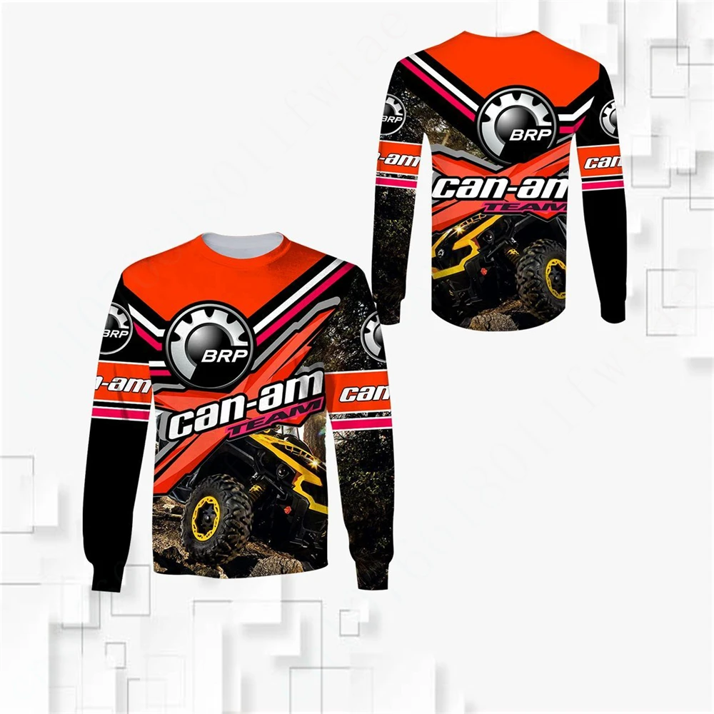 Can-am Anime T Shirt For Men Women Unisex Clothing Harajuku O Neck Long Sleeve Quick Drying Sweatshirt Top Casual T-shirts