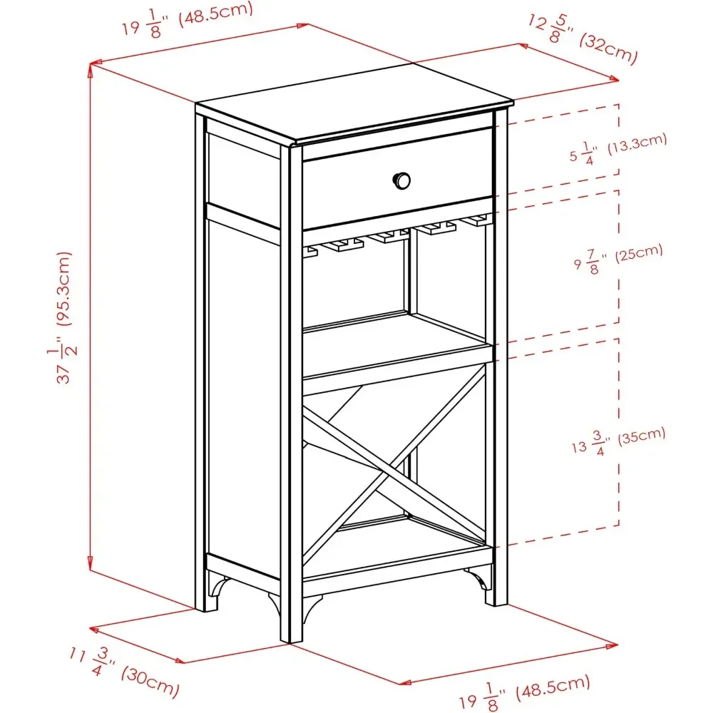 Ancona Wine Storage, ciemny espresso