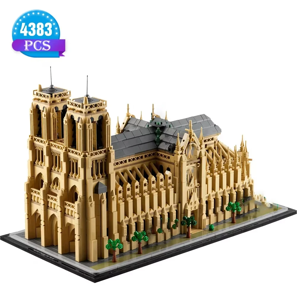 Beliebte Spielzeuge, berühmte klassische Attraktionen, Modellbausteine ​​von Notre Dame, pädagogische Montagespielzeuge für Kinder, Geburtstagsgeschenke