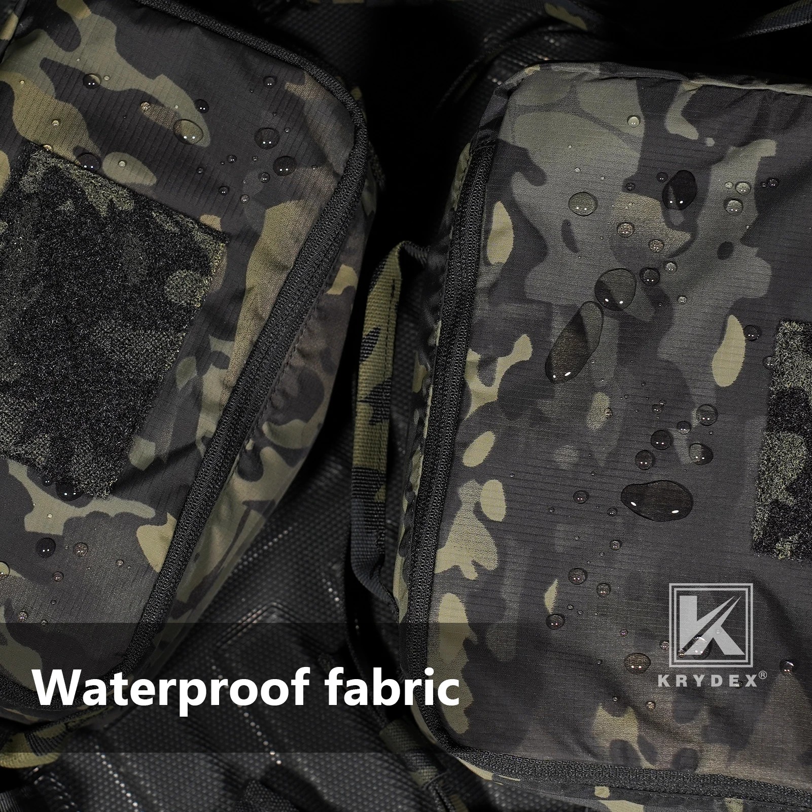 KRYDEX Tactical Travel Packing Organizer Pouch 70D Nylon Packing Cubes Waterproof Luggage Bags YKK Zipper 4pcs set