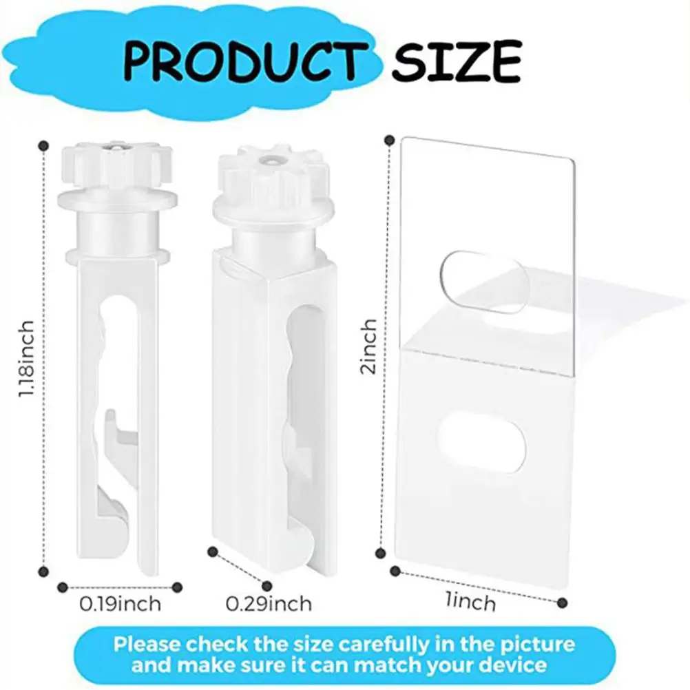 12 set Vertical Blind Repair Tabs Stems Replacement Parts Premium Curtain Sliding Wheel Accessories For Vertical Blinds