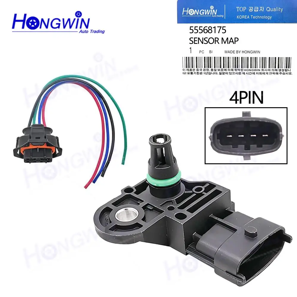 0281006077 55568175 MAP Sensor Connector 55206797 55219298 For GM Encore Chevrolet Colorado Cruze Express Sonic Trax GMC Canyon