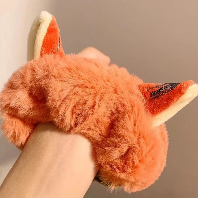Zootopia جودي هوبس نيك وايلد أفخم Scrunchies للنساء العلاقات الشعر ذيل حصان حامل العصابات الشعر المرنة الخريف الشتاء الموضة #4
