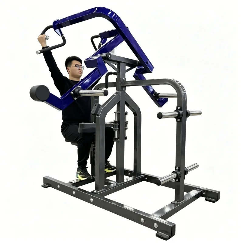 Commercial Gym Equipment Plate Loaded Back Strength Training Fitness Machine High Quality Iso-Lateral Front Lat Pulldown Machine
