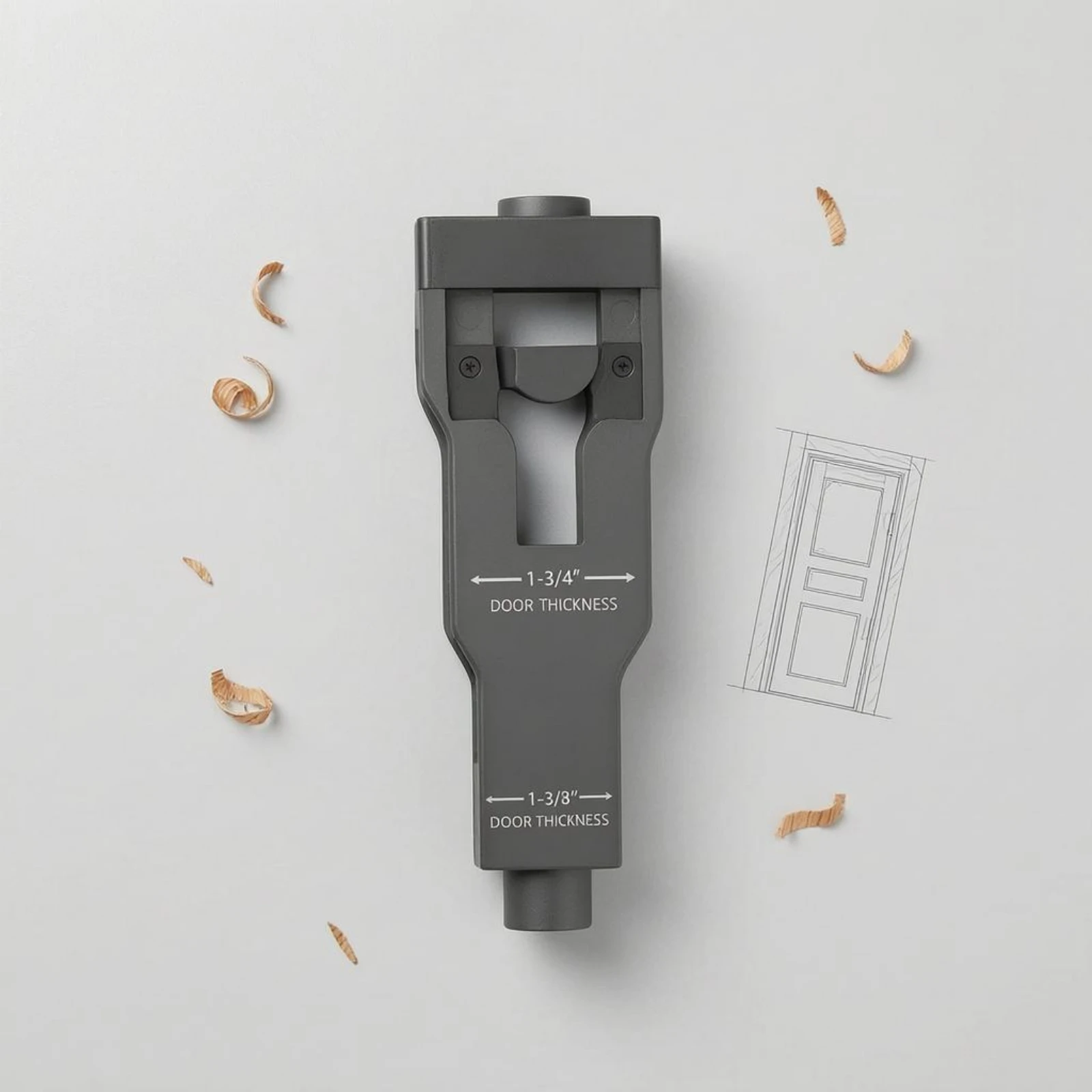 Door Latch Mortise Tool Size Markings Door Latch Mortise Template Rectangular Cutout Professional Results
